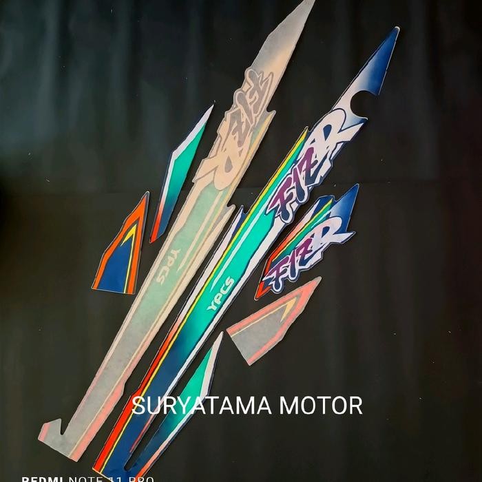 striping sticker lis yamaha fizr fiz r 1997 1998 ungu laminasi