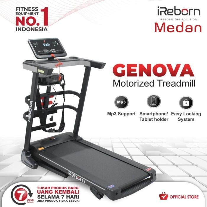 Alat Fitness Treadmill Elektrik Genova Multifungsi