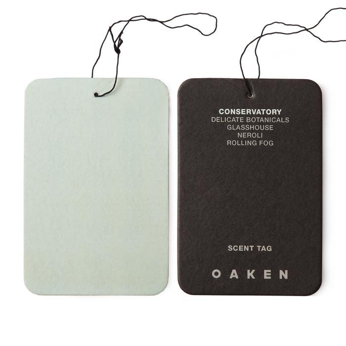 OAKEN LAB - CAR TAG - CONSERVATORY