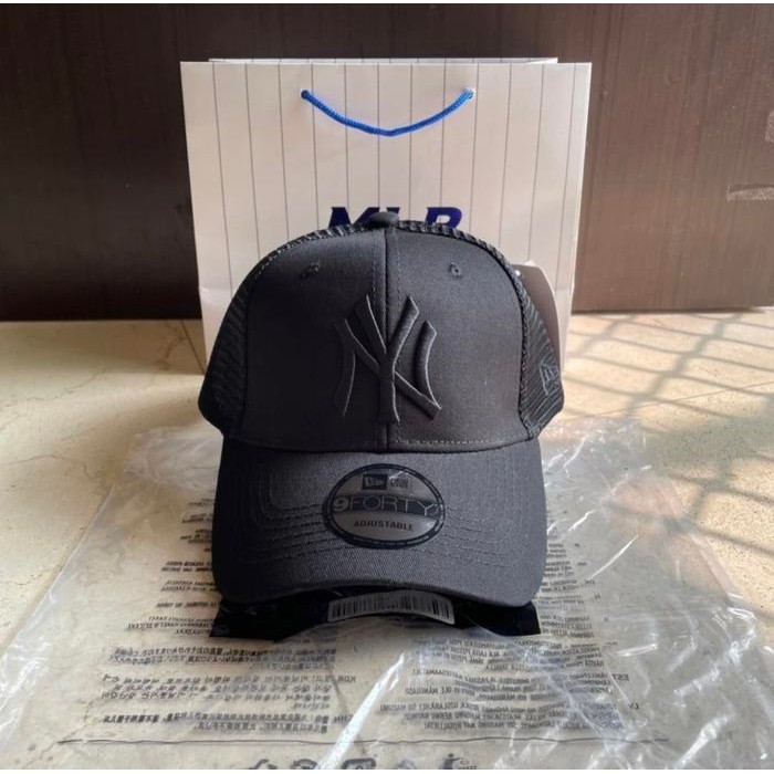 Topi Baseball Mlb Ny Trucker Original Full Black Caps