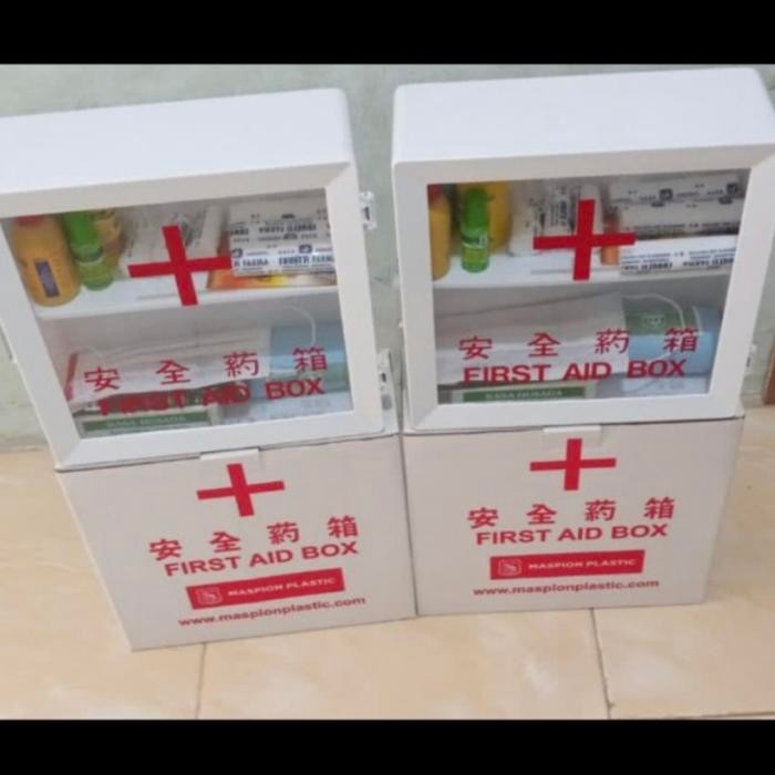 KOTAK P3K PLUS ISI / KOTAK P3K PLUS ISI LENGKAP / KOTAK OBAT PLUS ISI