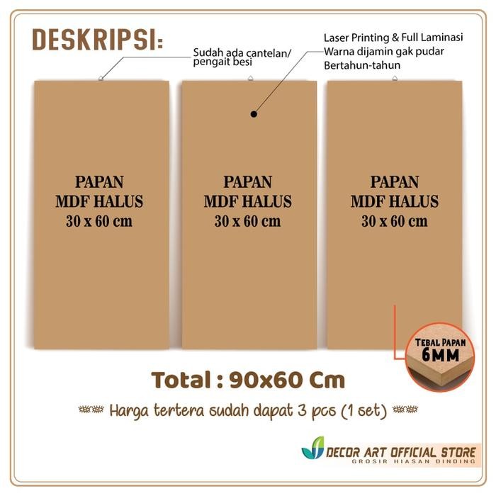 

Bisa Spk! Decorart 90X60 Cm Paket Kaligrafi Jumbo