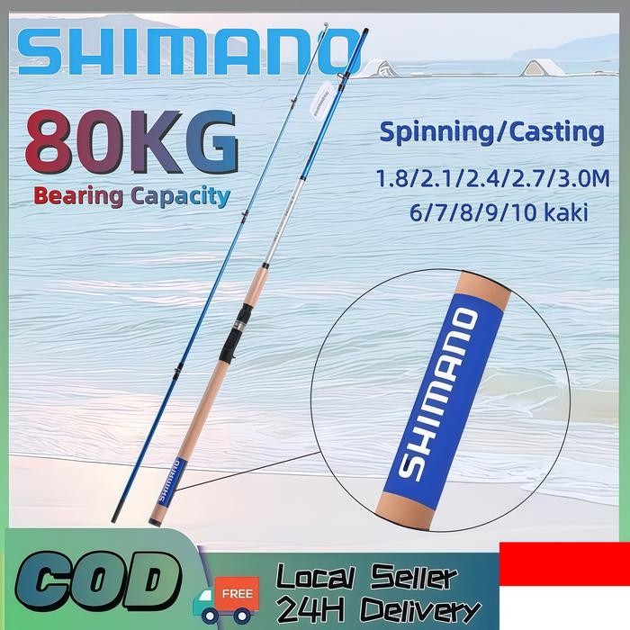 NEW SHIMANO JORAN CASTING SERAT KARBON TARIK MAKSIMAL 20KG JORAN PANCING PUTAR BAITCASTING JORAN