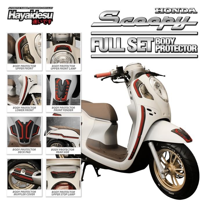 HAYAIDESU BODY PROTECTOR NEW SCOOPY 2021-2024 FULL SET COVER