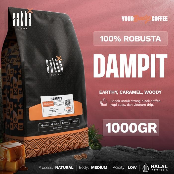 

Kopi Fine Robusta Dampit 1Kg Malang Coffee Roast Beans Biji Bubuk