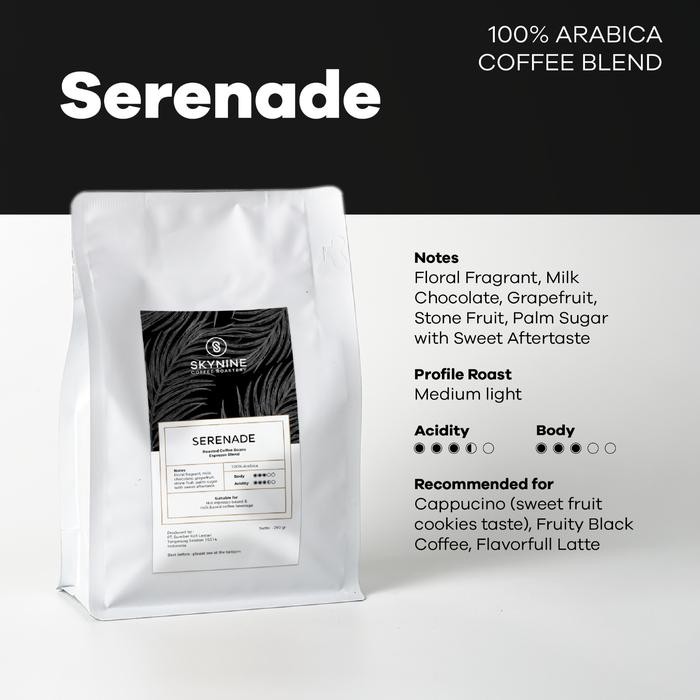 

SERENADE Premium Blend Roasted Beans 250gr