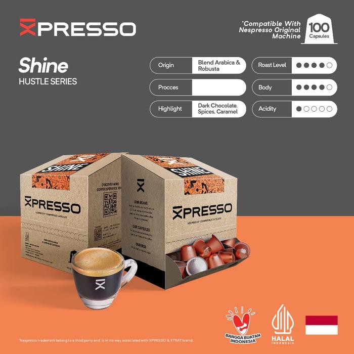 

XPRESSO Office Pack - Shine - Coffee Capsules Nespresso Compatible