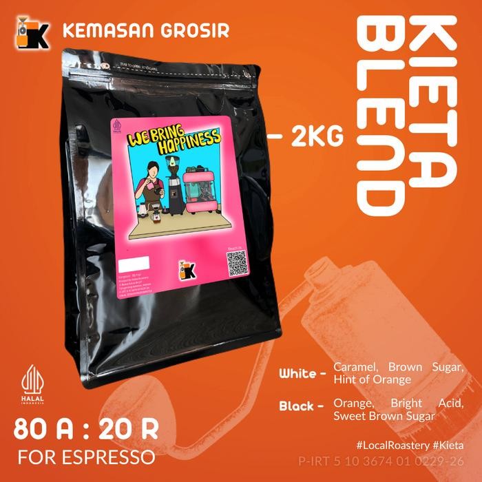 

Biji kopi Espresso Blend Kieta 2KG Black