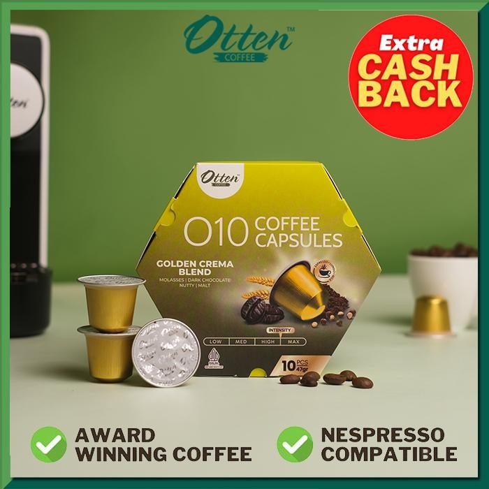 

Kopi Kapsul - O10 Golden Crema Blend Coffee Capsule Kapsul Nespresso Compatible - Otten Coffee