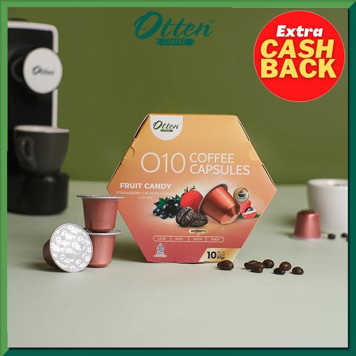 

Kopi Kapsul - O10 Arabica Infused Fruit Candy Coffee Capsule Kapsul Nespresso Compatible - Otten