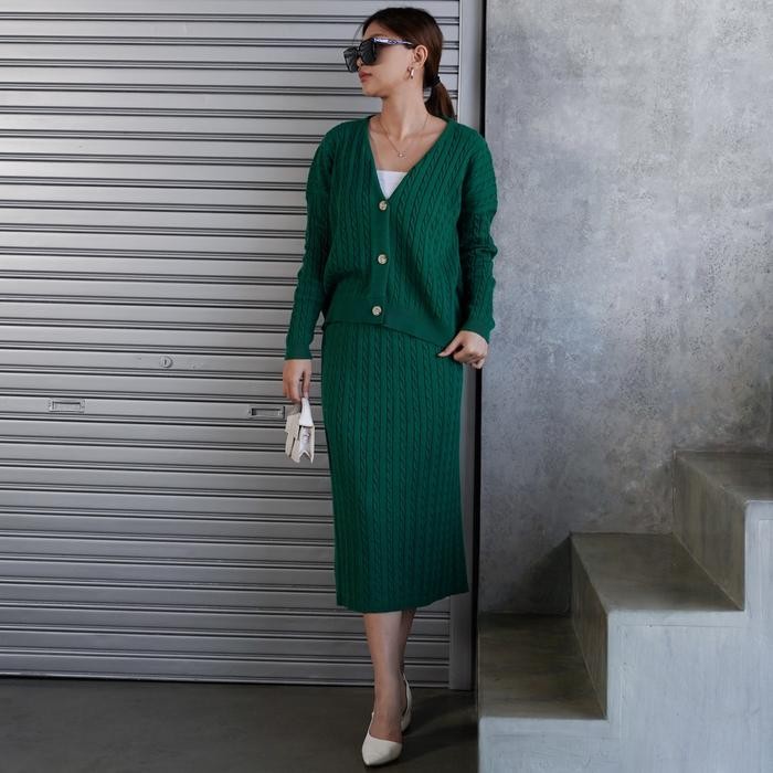 Pilihan- Suetercloth - Elise Cable Cardigan / Knit Cardigan Premium / Cardigan Motif Cable /