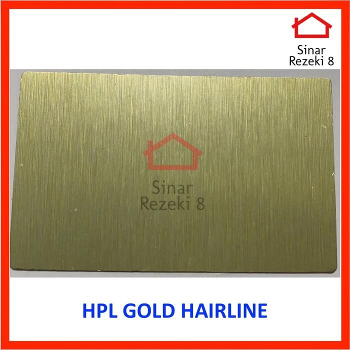Hpl Gold Hairline / Brush High Pressure Laminate