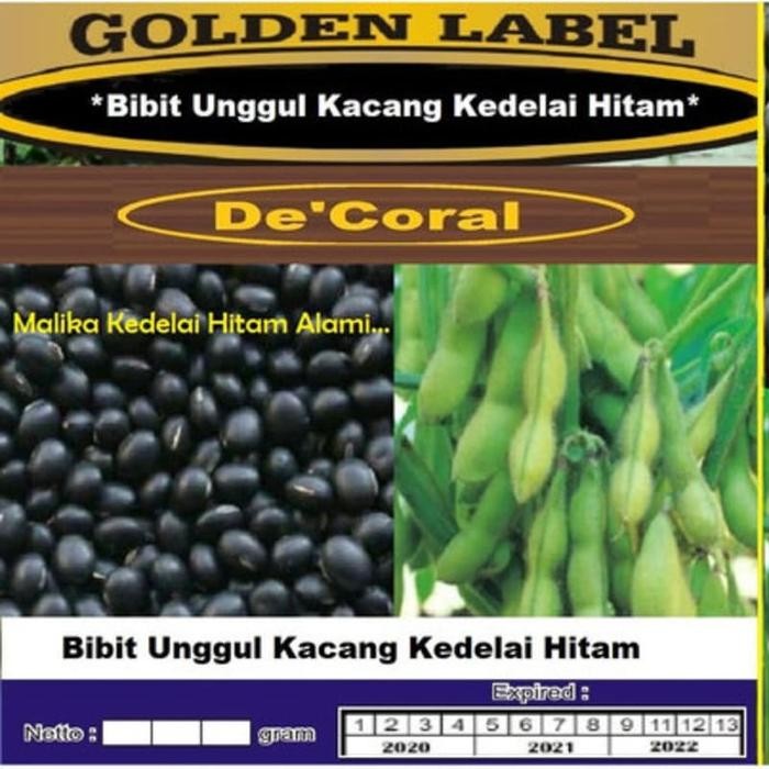 Bibit Unggul Kacang Kedelai Hitam Malika Kemasan Derigen Cantik