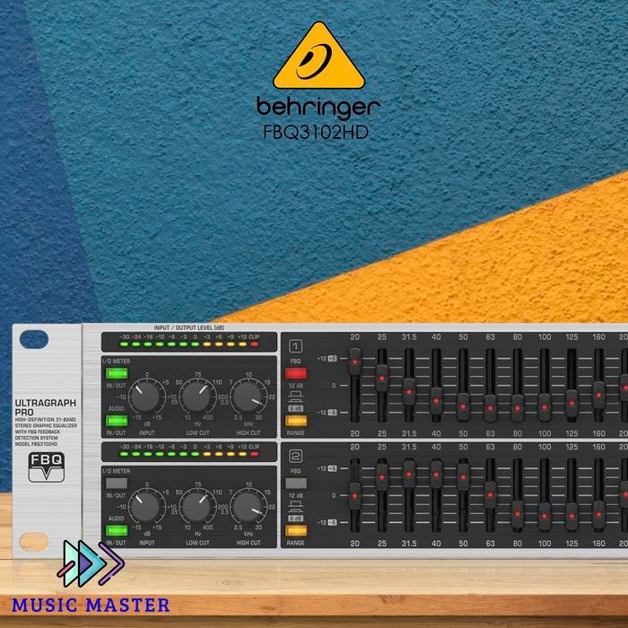 Behringer FBQ3102HD 31-Band Stereo Graphic Equalizer Original
