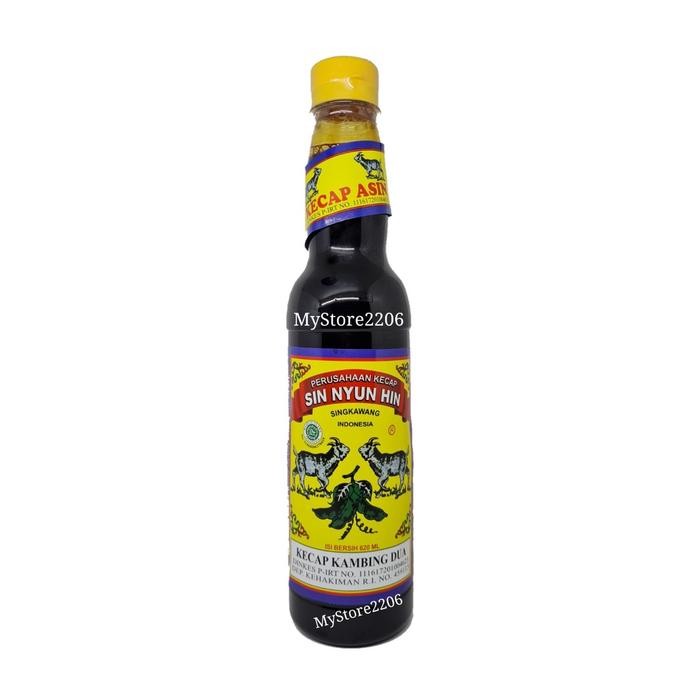 

Kecap Asin Kalimantan cap Kambing Dua Sin Nyun Hin 620ml BOTOL PLASTIK / Dua Kambing - Singkawang -