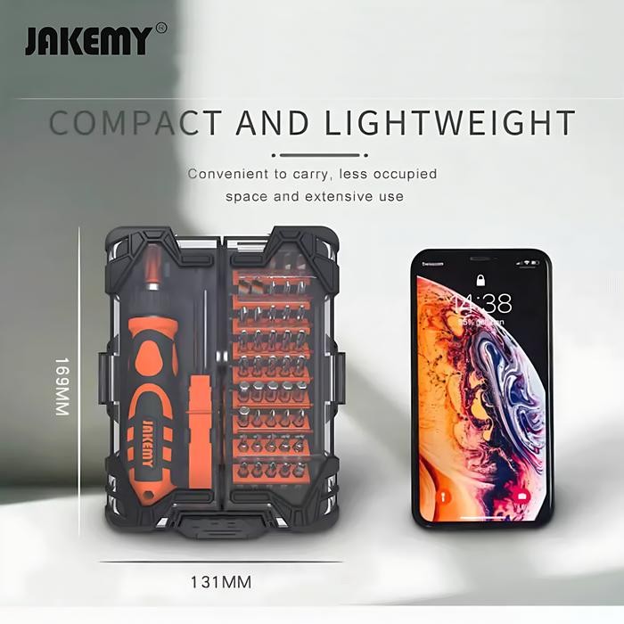 Jakemy JM-6124 48 in 1 Household Ratchet Screwdriver Torx Tool Set