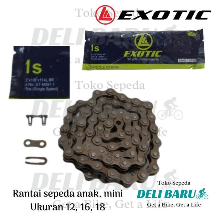JTTOP" EXOTIC RANTAI SINGLE SPEED SEPEDA ANAK UKURAN 12 16 18