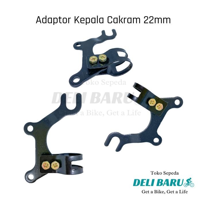JTTOP" ADAPTOR SAMBUNGAN DUDUKAN KEPALA REM CAKRAM DISC BRAKE SEPEDA FEDERAL JADUL LAMA