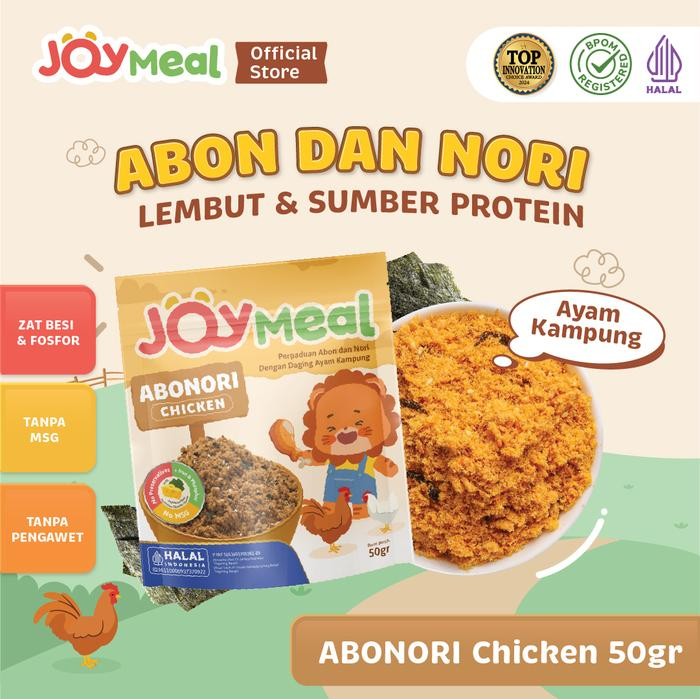 

JoyMeal AboNori CHICKEN Original 50gr Perpaduan Abon dan Nori dengan Daging Ayam Kampung