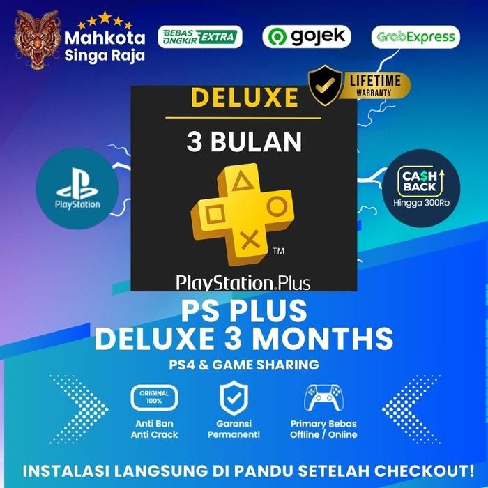 Playstation Plus Deluxe 3 months , PS Plus Deluxe 3 months for PS4 and PS5