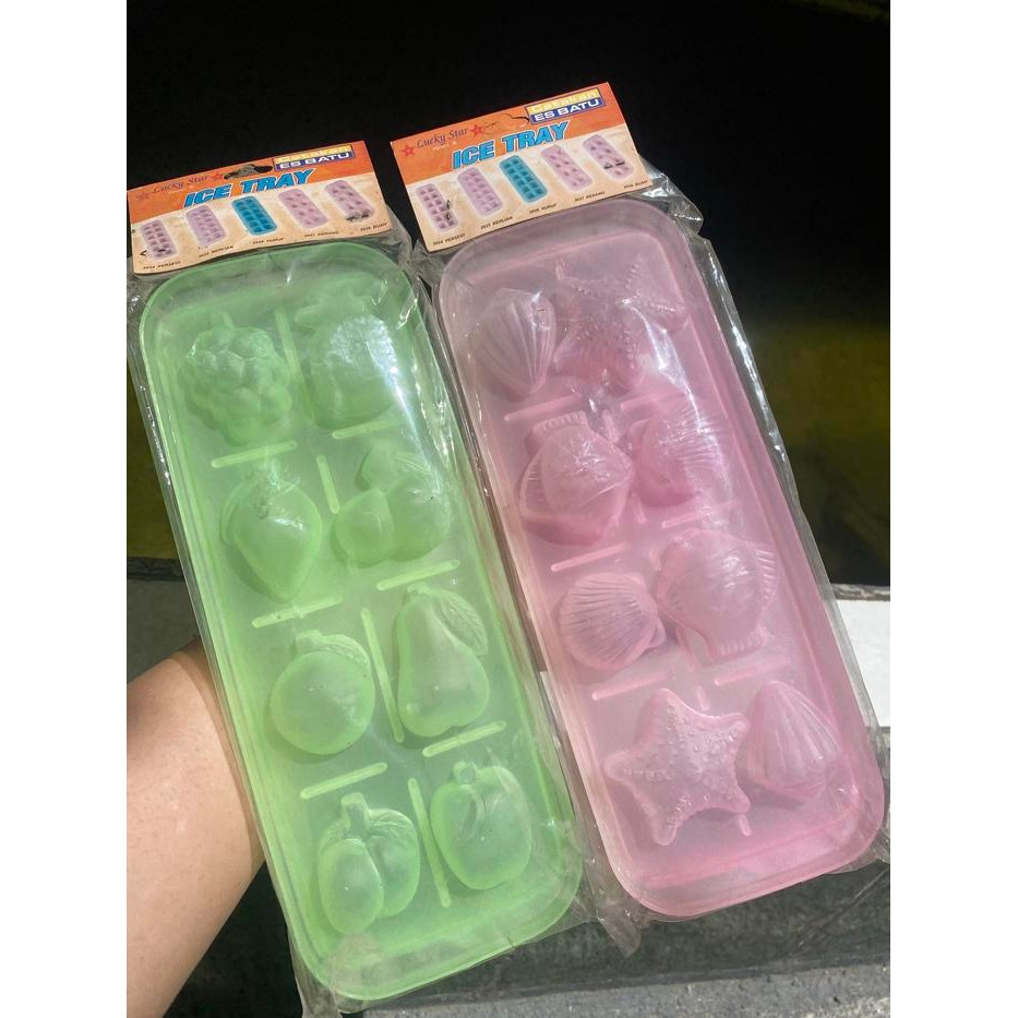 *****] Cetakan Plastik Es / Jelly Lucky Star