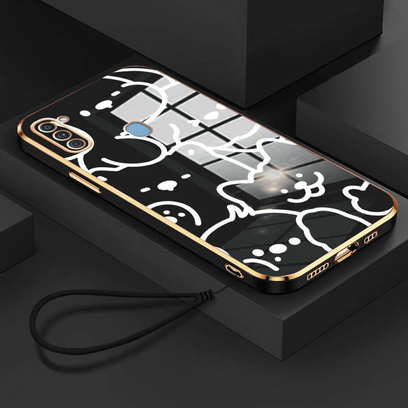 Casing Hp Untuk Samsung Galaxy A11 M11 Case Casing pola Tali kucing anjing Kesing HP Cesing Silikon 