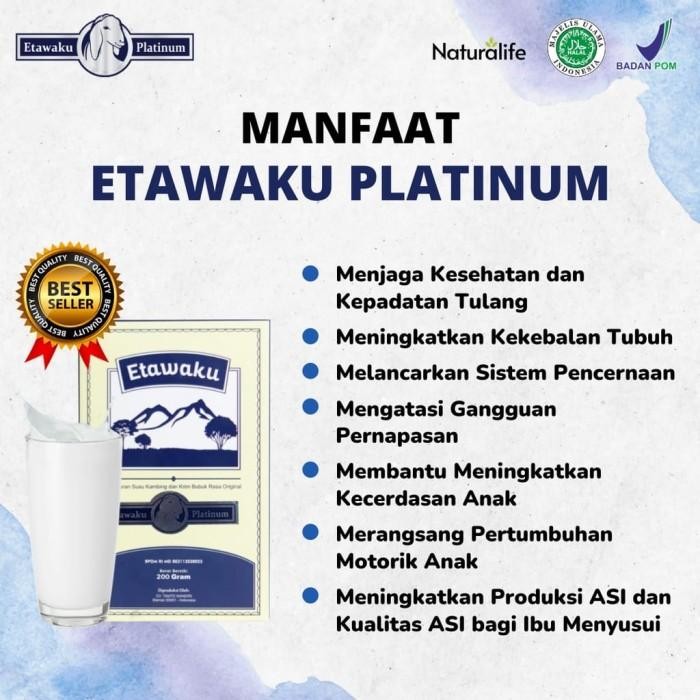 

(Expert) Susu Kambing Etawaku Platinum Original Rendah Gula Bebas Alergi