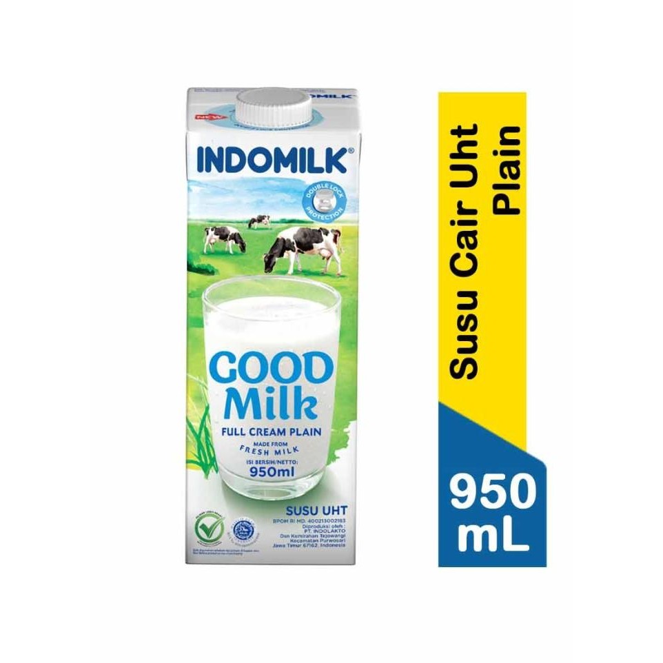 

(Expert) Susu UHT Indomilk Full Cream 950ml / 1L