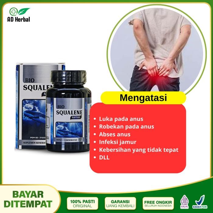 Obat Luka Di Anus, Fistula Ani, Fisura Anus, Abses Anus Herbal Bio Squalene