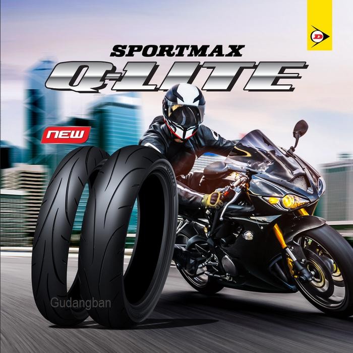 Dunlop Sportmax Qlite 90 80 17 Ban luar motor bebek Tubeless FREE PENTIL RING 17