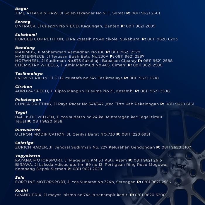 Velg Mobil Via HSR TOKYO H61143 R16 [LITED]