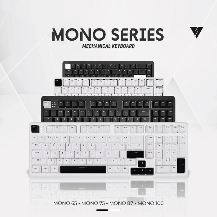 Vortexseries MONO SERIES Gasket Mount Mechanical Keyboard 65 75 87 / TKL Layout Vortex Mono Series