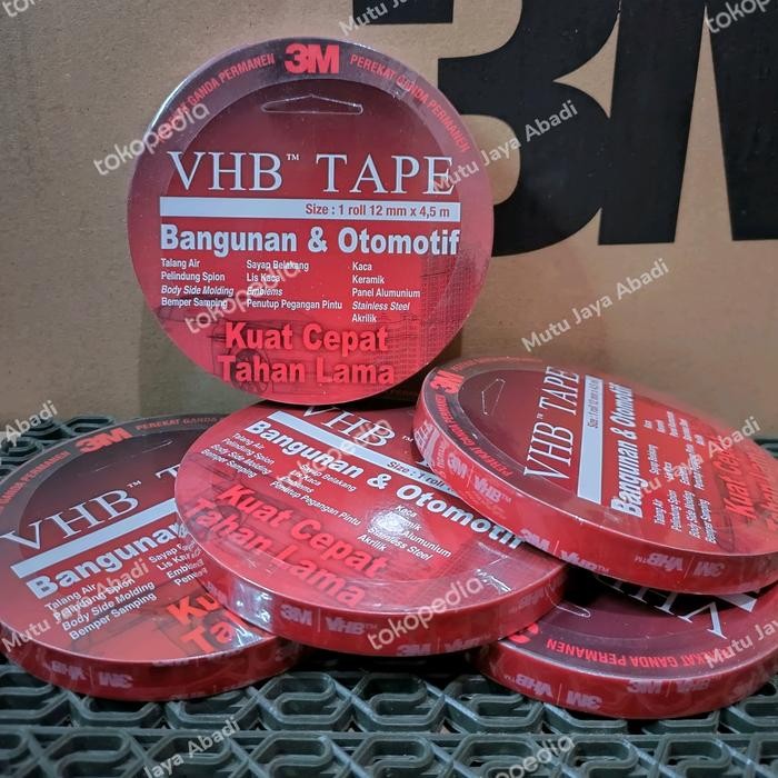 

Stok Baru Double tape 3M VHB 4900 / 12mm x 4.5meter