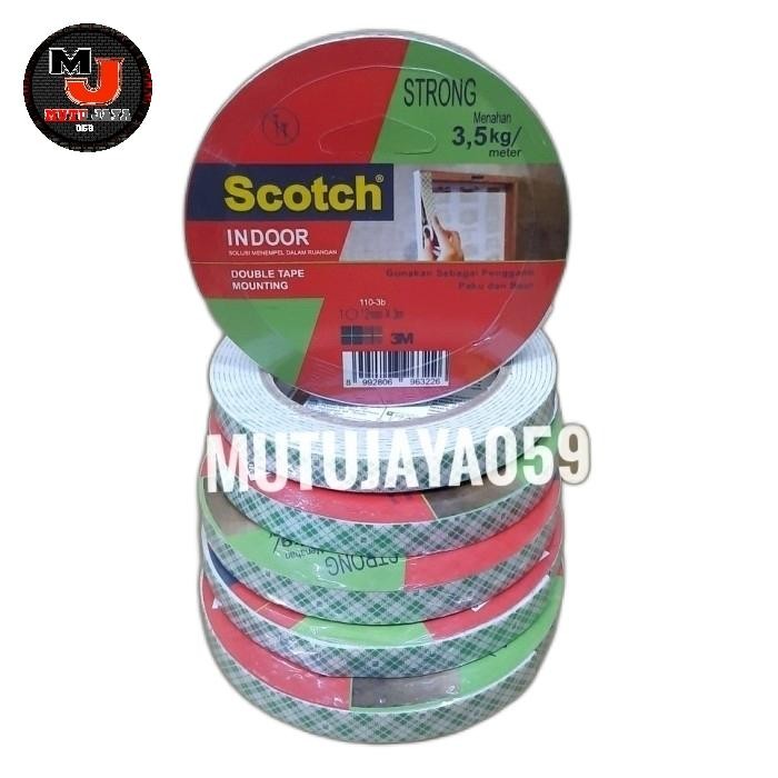 

Stok Baru 3m double tape mounting scotch uk 12mm x 3mtr