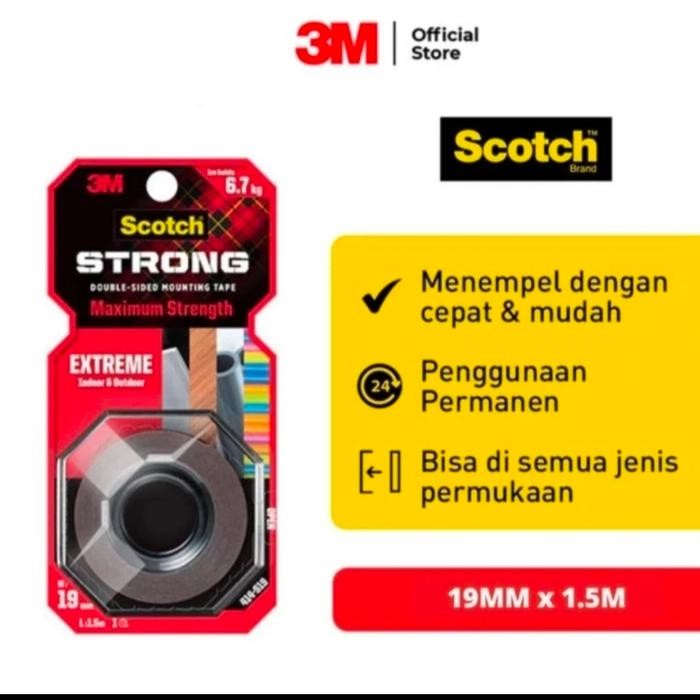 

Stok Baru doubletape 3M Extreme mounting tape 414-S19