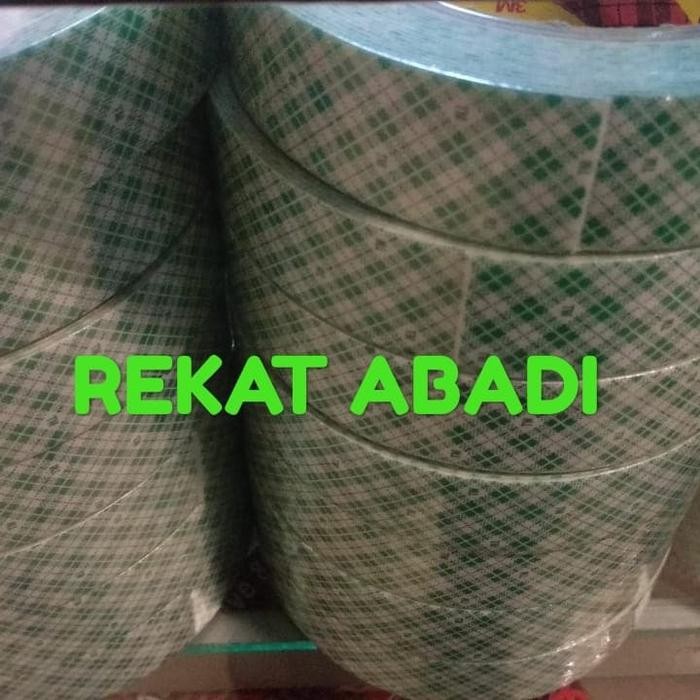 

Stok Baru Double Tape hijau batik 3M 4032 24mmx4,5m