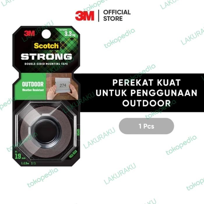 

Stok Baru SCOTCH 3M ISOLASI STRONG OUTDOOR DOUBLE SIDED TAPE 411-S19 19MM X 1.5M
