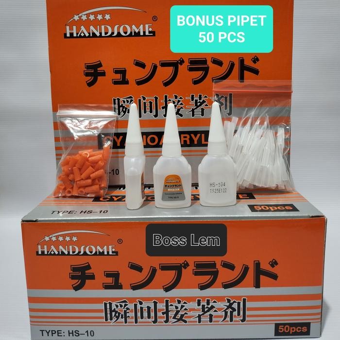 

Stok Baru Lem Korea/Lem Handsome HS-10 Skat/Lem Serbaguna @50 Pcs