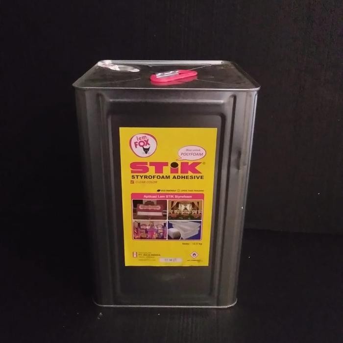 

Stok Baru 1 Blek Kaleng Lem Styrofoam Lem Gabus Fox