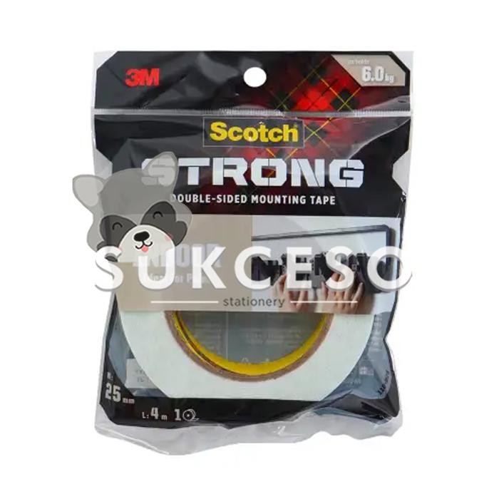 

Stok Baru 3M Double Mounting Tape 25mm (STRONG) Perekat Isolasi Indoor Bening