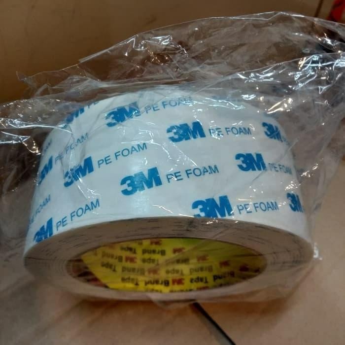 

Stok Baru 3M Double tape busa putih 2" x 4 meter