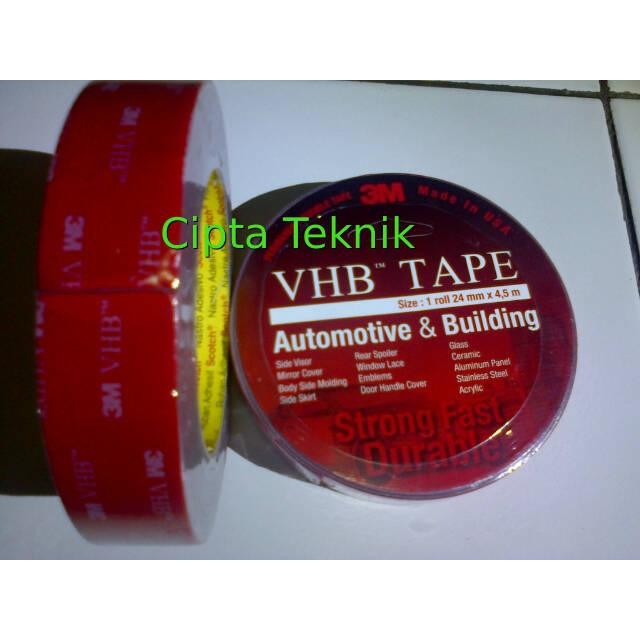 

Stok Baru Double Tape VHB 3M 24mm x 4,5M automotive