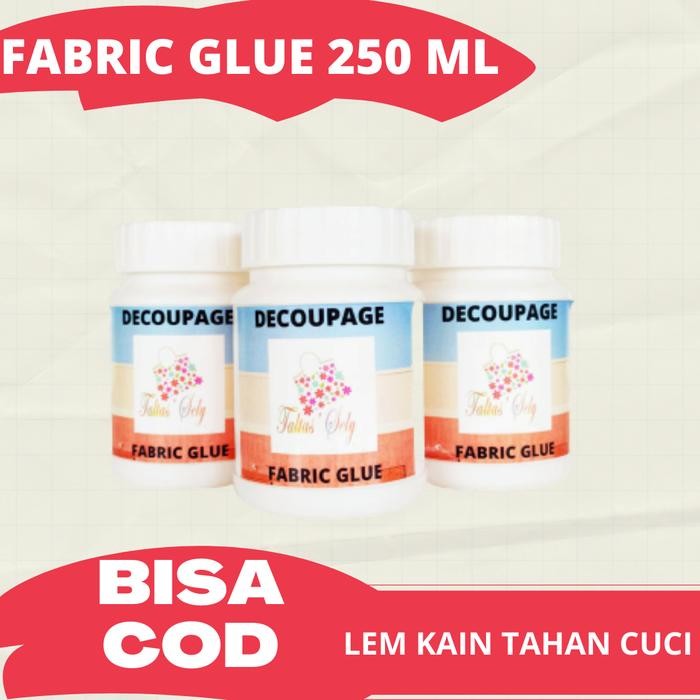 

Stok Baru Fabric glue 250 mili. Lem Kain untuk Decoupage dan Kerajinan Tangan