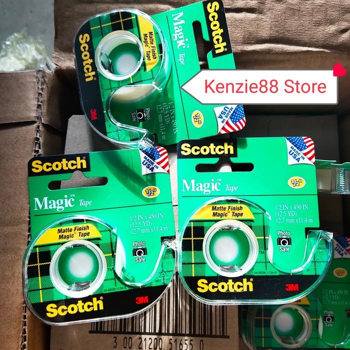 

Stok Baru Magic Tape Scotch 3M 1/2inc x 450N 12.5yard
