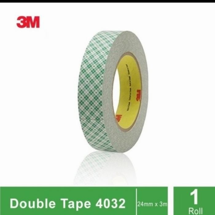 

Stok Baru Double Tape 3M 4032 Mounting tape-Double Foam White 24mm x 3mtr