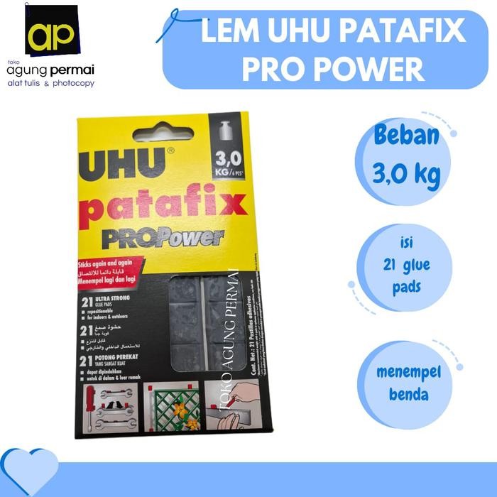 

Stok Baru Lem UHU Patafix Pro Power