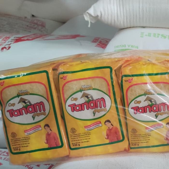 

Caraka.store1 Bihun Jagung Cap Tanam Jagung 1 bal 320gr x 10