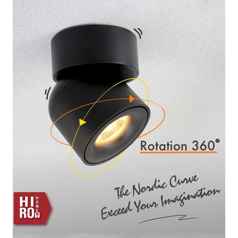 LAMPU SPOT 360 SPOTLIGHT DOWNLIGHT LED FITTING SOROT OUTBOW