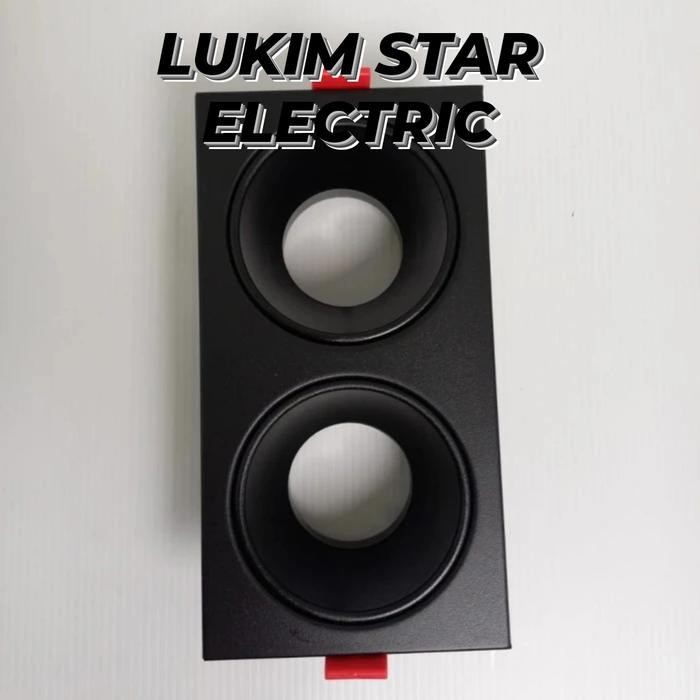 KAP LAMPU DOWNLIGHT 2 GANG MR16/KAP SPOTLIGHT SOROT 2GANG KAP MR16