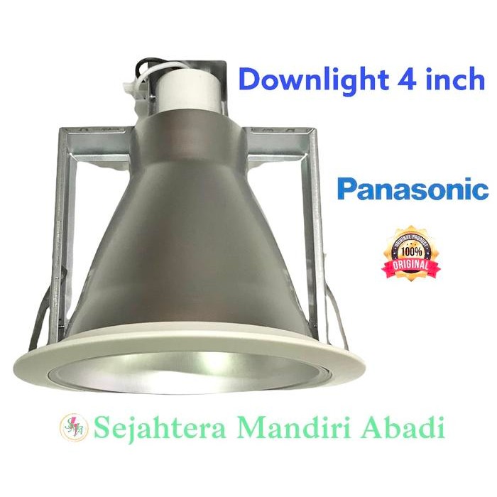 DOWNLIGHT PANASONIC 4 INCH FRAME PUTIH REFLECTOR KILAP / PASIR NLP7131
